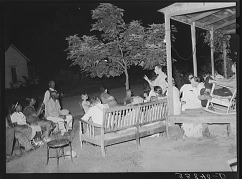 Russell Lee, Negroes and Whites at Workers' Alliance Meeting Listening to Organizer, Muskogee, Oklahoma July 1939