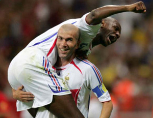 Zizou and Pat Vieira