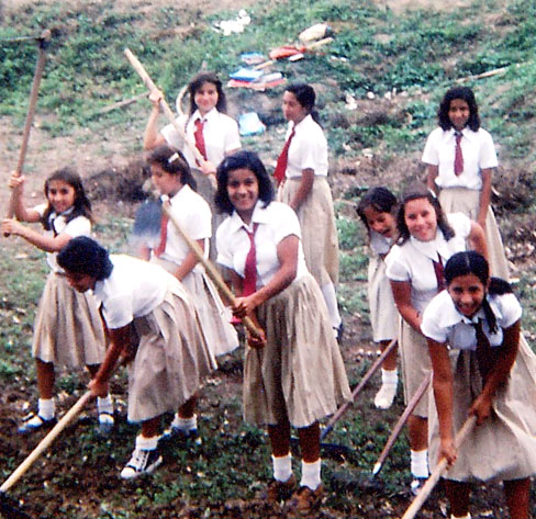 Digging in Ecuador