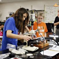 Students at Bay Point Middle school work on a science assignment in 2011