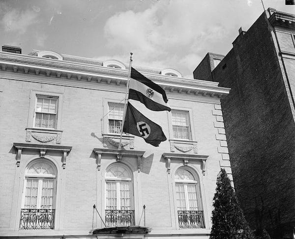 | Nazi flag flies from Austrian legation in Washington DC on March 12 1938 New York Public Library | MR Online