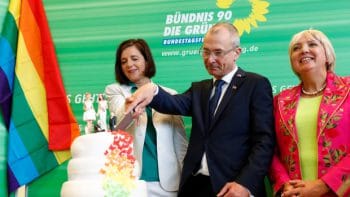 | Greens Party members in Germany cut cake after legalizing same sex marriage | MR Online