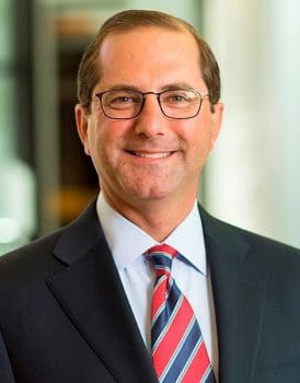 | Alex Azar former pharmaceutical boss and Trump | MR Online's new Health and Human Services Secretary / Image: Eli Lilly