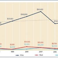 Median household wealth by race