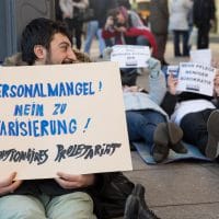 Labor protest in Germany