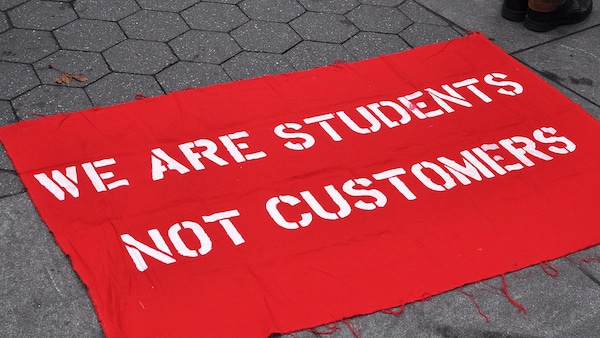 | We are students not customers | MR Online