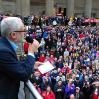 | Corbyn speaking to the people | MR Online