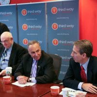 Democratic Senator Chuck Schumer at the Inside Politics Press Breakfast in 2011, hosted by Third Way. Photo via Third Way on Flickr.