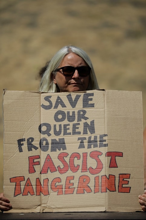 | Anti Donald Trump demonstrator at Windsor Castle | MR Online