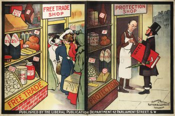 | A Liberal Party poster encouraging Free Trade over Protectionism in London c1905 c1910 | MR Online