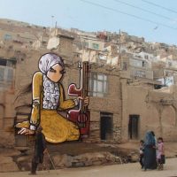 Street painting by Shamisa Hassani