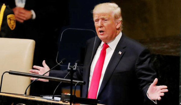 | President Donald Trump was a laughingstock as he addressed the 73rd Session of the UN General Assembly Photo Reuters | MR Online