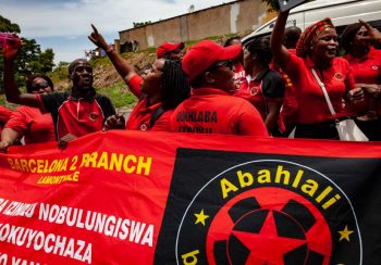 | 1 December 2018 People in the eNkanini settlement in Cato Manor were celebrating the opening of a new hall built with money raised by them and with Abahlalis support Giovanni Porzio | MR Online