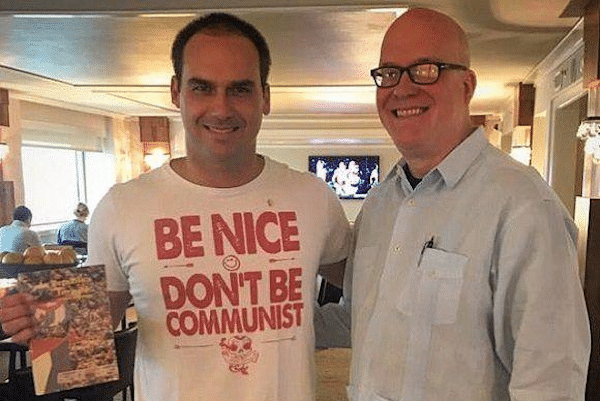 | Eduardo Bolsonaro in Miami with Cuban born terrorist Orlando Gutiérrez Photo Twitter | MR Online