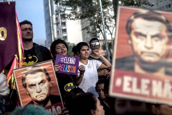 | Protestors Rally Against Brazilian Presidential Candidate Jair Bolsonaro | MR Online