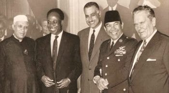 | From left to right Jawaharlal Nehru Kwame Nkrumah Gamal A Nasser Sukarno Josip Broz Tito founders of the Non Aligned Movement New York September 30 1960 Archive | MR Online