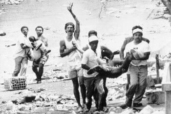 | Residents of Petare a shanty town in eastern Caracas bring down the bodies of two men killed in riots on Feb 28 1989 Seventeen people were reported killed there according to unofficial sources AP PhotoFresso | MR Online