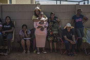 | Retrenched mineworkers from Gold Fields | MR Online' South Deep mine photographed at Borwa, South Africa