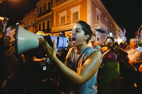 | Protesters in Puerto Rico yell Ricky resign and take the Board FCB with you We demand the resignation of Ricky the legislature and the Fiscal Control Board Photo Four Two Photography David Diaz | MR Online