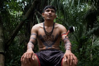 | Members of the Uru Eu Wau Wau including Arima and his son Awapu patrol for illegal land clearing The protected Uru Eu Wau Wau forests contain important river basins that feed the rest of the region including land used by cattle ranchers and soy farmersPhotos Gabriel Uchida | MR Online