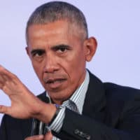 Former President Barack Obama speaks to guests at the Obama Foundation Summit on the campus of the Illinois Institute of Technology on October 29, 2019 in Chicago, Illinois. (Photo: Scott Olson/Getty Images)