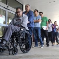 | Californians wait in line to vote on Super Tuesday March 3 2020 AP PhotoRingo HW Chiu | MR Online