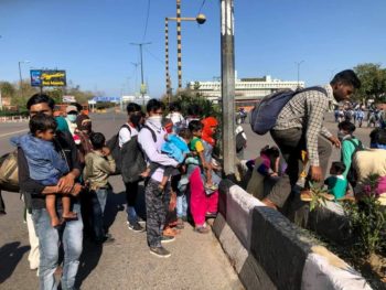 | Ram Rahman Workers near Kashmere Gate Inter State Bus Terminal Delhi 28 March 2020 | MR Online