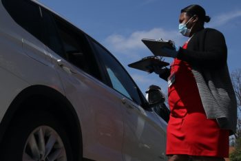 | Staff members at Woodlin Elementary School distribute computers to parents of Montgomery County students on March 26 2020 in Silver Spring Md Photo Win McNameeGetty Images | MR Online