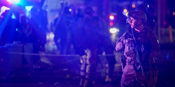 | A member of the Air National Guard stands during a protest against the deaths of Breonna Taylor by Louisville police and George Floyd by Minneapolis police in Louisville Kentucky on May 31 2020 Photo Bryan WoolstonReuters | MR Online