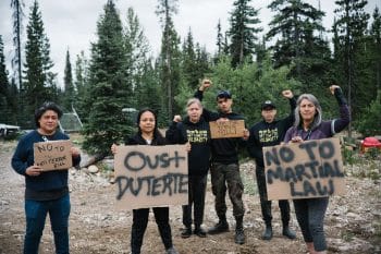 | Against US Dutertes Terror Law Unistʼotʼen Camp British Columbia | MR Online