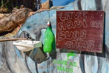 | Faced with government neglect in favelas collectives in Morro da Providência come together to install sinks with water and soap on the walls of the hillsides Rio de Janeiro Brazil 2020 Douglas Dobby Mídia Ninja | MR Online