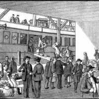 The Anti-Chinese riots in Seattle - On the Wharf Origin: From the March, 1886 edition of West Shore (pdf page 14) (Photo: Washington State Library)