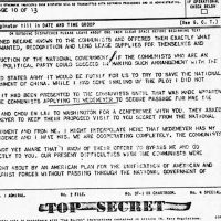 Hurley telegram to Roosevelt