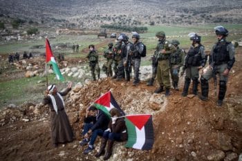 | Palestinians clash with Israeli security forces during a protest in the village of Beit Dajan near the West Bank city of Nablus on November 27 2020 Photo by Nasser IshtayehFlash90 | MR Online