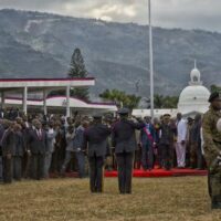 Jovenel Moïse speaks at his inauguration ceremony after taking the oath of office, Port-au-Prince, February 7, 2017. (UN Photo / Igor Rugwiza / Flickr)