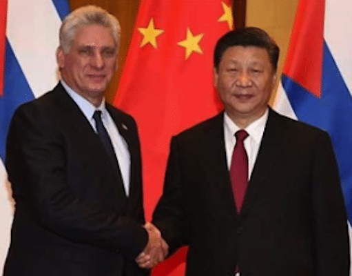 | Miguel Díaz Canel and Xi Jinping | MR Online