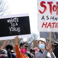 Stop Asian Hate Rally to stop Asian hate, McPherson Square, D.C. 3/21/21 (Flickr: Victoria Pickering)