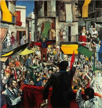 | Renato Guttuso Italy Comizio di quartiere 1975 | MR Online