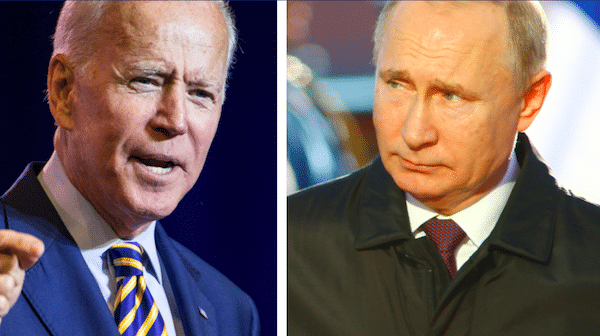 | President Biden Naresh777Shutterstock and Russian President Vladimir Putin Sasa Dzambic PhotographyShutterstock | MR Online