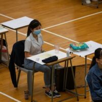 | Students sit for the Diploma of Secondary Education DSE university entrance exams in Hong Kong on April 24 2020 | MR Online