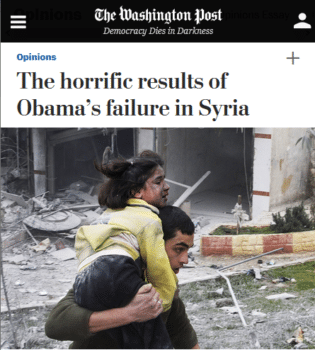 | Washington Post columnist Michael Gerson 9315 declared that in Syria Inaction was a conscious determined choice on the part of the Obama White Housedespite the fact that Obamas CIA was spending  alt=