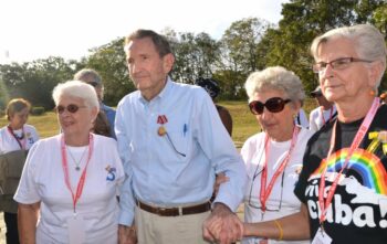 | Ramsey Clark receives Cubas Solidarity Medal With him Mothers of the Cuban Five Mirta Rodríguez Irma Sehwerert Magali Llort Credit Gloria La Riva | MR Online