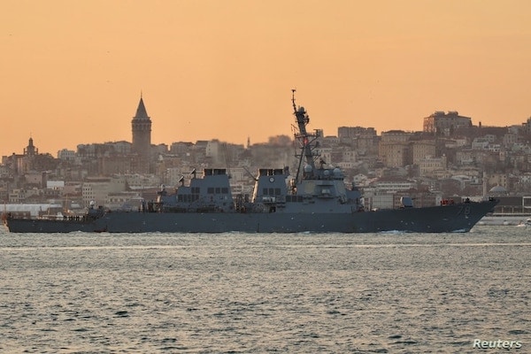 | US Navy guided missile destroyer USS Porter sails in the Bosphorus Istanbul on its way to the Black Sea January 28 2021 | MR Online