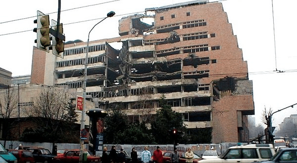 | NATO damage in Belgrade Photo Wikimedia Commons | MR Online