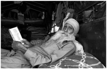 | A farmer who joined in the initial protest reads work by the revolutionary Punjabi poet Pash in his trolly at the Singhu border in Delhi 10 December 2021 Vikas Thakur Tricontinental Institute for Social Research | MR Online