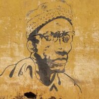 Amílcar Cabral painting in Bafatá