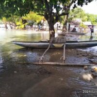 Saltwater inundation in the west New Britain province of Papua New Guinea