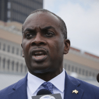 Buffalo Mayor Byron Brown is seen during a press conference in Buffalo, N.Y., on, July 24, 2020. Photo: AP Photo/Jeffrey T. Barnes, File