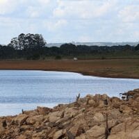 Problems of water supply can be seen in many places in Brazil.