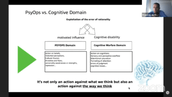 | As for who the targets of cognitive warfare could be du Cluzel revealed that anyone and everyone is on the table | MR Online